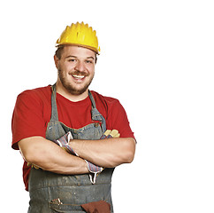 Image showing smiling handyman