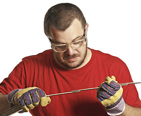 Image showing manual worker check instrument