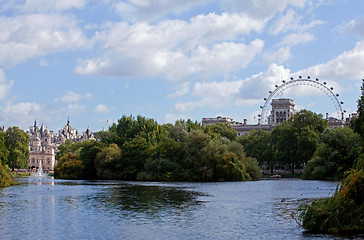 Image showing London Eye and Horseguards