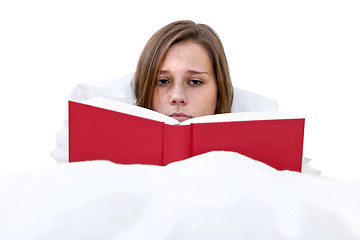 Image showing Reading in bed