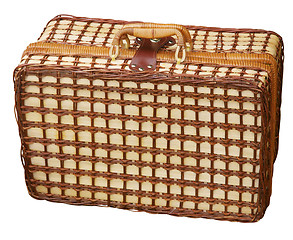 Image showing Cane Picnic Hamper