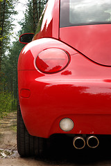 Image showing Red car back