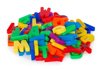 Image showing Colorful letters