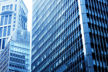 Image showing modern building with blue toned 