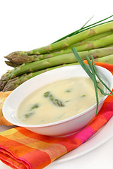 Image showing Asparagus cream soup