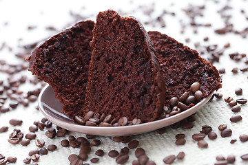 Image showing chocolate and coffee cake