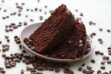 Image showing chocolate and coffee cake