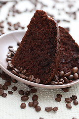 Image showing chocolate and coffee cake