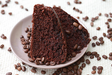 Image showing chocolate and coffee cake