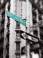 Image showing broadway sign