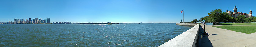 Image showing ellis island pano