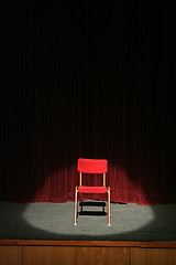 Image showing red chair