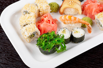 Image showing sushi set