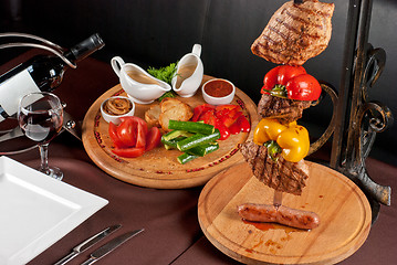 Image showing Big tasty roasted meat