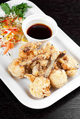 Image showing Fried chicken wings