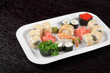 Image showing sushi set