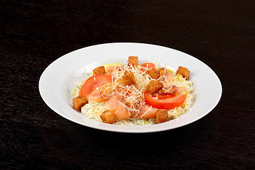 Image showing smoked salmon filet salad