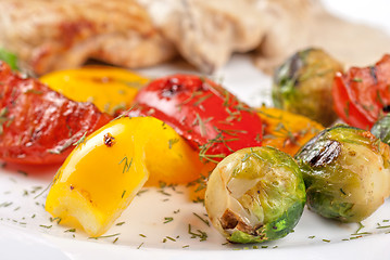 Image showing grilled vegetables