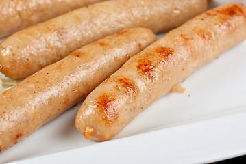 Image showing Grilled sausages