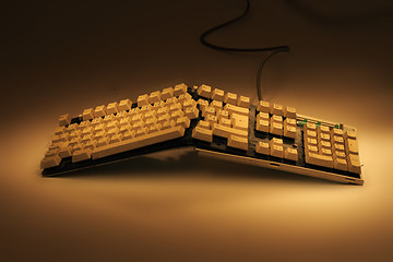 Image showing broken keyboard
