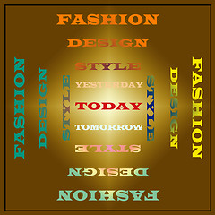 Image showing Abstract design and typography background 