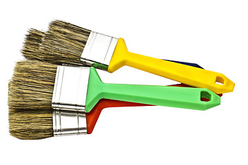 Image showing Colorful paintbrushes