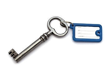 Image showing Old key and tag