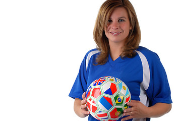 Image showing Female Soccer Player