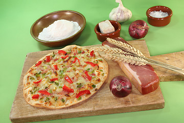 Image showing tarte flambee