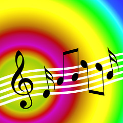 Image showing Music Rainbow