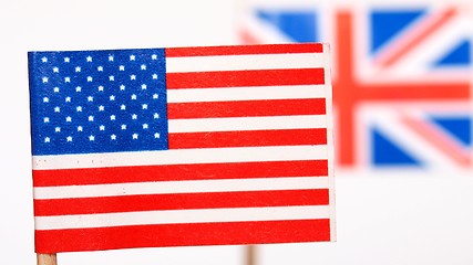 Image showing British and American flags