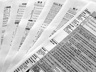 Image showing Tax forms