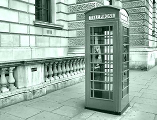 Image showing London telephone box