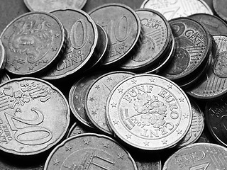 Image showing Euro coins background