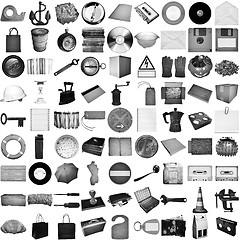 Image showing Many objects isolated