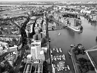 Image showing Duesseldorf mediahafen harbour