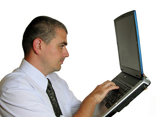 Image showing Man with laptop