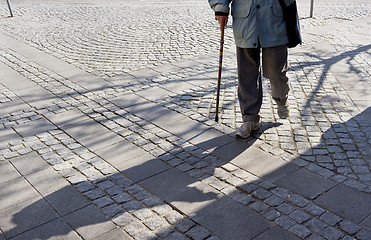 Image showing Senior morning walk