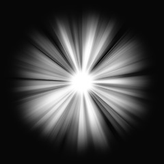 Image showing Light Beams: shining star in the dark