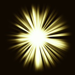 Image showing Colorful light Beams: shining star