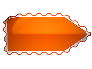 Image showing Orange hamous sticker or label 