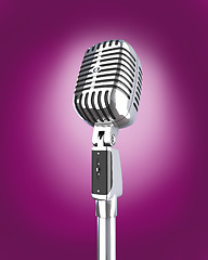 Image showing vintage microphone