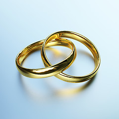 Image showing gold rings