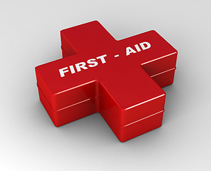 Image showing red cross first aid case