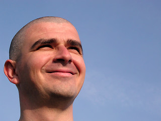 Image showing Smiling man head