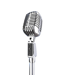 Image showing classic microphone
