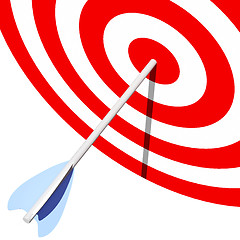 Image showing target and arrow