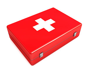 Image showing 3d First aid kit isolated on white 