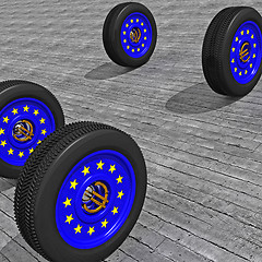 Image showing europe wheels