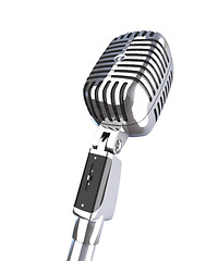 Image showing vintage 3d microphone